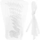 6Pcs Clear Acrylic Reserved Wedding Table Signs Blank Chair Reserved Tags for Ceremony Party and Events for Activity Supplies and Birthday Hanging Signs