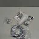 Kitchen Faucet Sink Sprayer Attachment Set,3 Modes Sink Sprayer Replacement Head with Stainless Steel Hose,Faucet Aerator and Brass Diverter Valve (5 pcs Adapter) for Washing Fruit,Dishes and Hair1