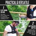 REVALI Running Vest, USA Original Patent, Zip Reflective Running Vests with 500ml Hydration Bottle, Adjustable Waistband & Breathable Material, Chest Pack Gear Phone Holder for Men & Women (Small-Medium, Black)