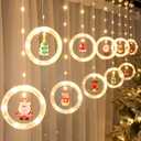 Christmas Lights, 10 Tree Lights 120 LED Christmas Decorations Indoor, Battery Operated Christmas Window Lights 9.84 ft Waterproof String Light (Warm Round lamp)