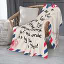 Mom Blankets Gift Birthday for Mom from Daughter Son, Dear Mom Throw Blanket for Anniversary, Mother's Day, Super Soft Flannel Throw Blankets for Christmas Valentines Day for Bed Couch (50x60)