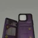 Vinich for iPhone 13 Pro Wallet Case with Card Holder, RFID Blocking Credit Slots Kickstand Shockproof Phone Cover for Women Men, Purple