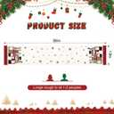 OTOSTAR Gnomes Snowman Elk Merry Christmas Table Runner, Xmas Seasonal Winter Holiday Kitchen Dining Table Decoration for Home Party Decor 13x36 Inch