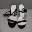 Coutgo Womens Strappy Lace up Heels Sandals Sexy High Heeled Ankle Strap Summer Dress Shoes (8.5, Black)