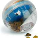 Pet Zone IQ Treat Ball Dog Treat Dispenser Toy Ball Interactive Toy - 4" Stimulation, Slow Feeder (4 inch (Pack of 1))