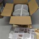 5 Pack Decorative Small Storage Baskets for Shelves, Cotton Rope Woven Basket for Organizing Bathroom, Nursery, Closet, Cabinet, Toys & Socks, Gift Baskets Empty, 11.8"x7.9"x4.7", Gray/White
