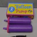 Balloon Pump Hand Held, Inflator Air Pump for Balloons - 2Way Dual Action, 2Pack: Friends can Help - Easy to Use - Sturdy Ballon Inflator Pump