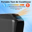 8,000 BTU Portable Camping Air Conditioners & Heater, 5-in-1 Cooling, Heating, Fan, Dehumidifier, Sleep, 550W Portable Tent Air Conditioner Unit for Camping, RV, Truck, Small Room, Indoor and Fishing