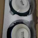 Henten Home Ceramic Soup Bowls Set of 4, 25 oz Porcelain Cereal Bowl Set, Colorful Bohemian Style Serving Bowls for Salad, Pasta, Oatmeal, Microwave & Dishwasher Safe