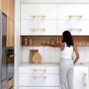 10 Pack Champagne Bronze Cabinet Pulls 6.3 Inch(160mm) Honey Bronze Kitchen Cabinet Handles Drawer Pulls