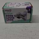 Door Lever Lock (2 Pack)  Prevents Toddlers from Opening Doors  Easy One-Hand Operation for Adults  Durable ABS with 3M Adhesive Backing  No Tools Needed for Install (White)