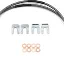 89340S 4-6" Front Stainless Brake Lines for 71-87 GMC C15/K15 (89340S, 4-6")