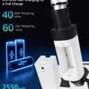 Cordless Electric Mop, Floor Cleaner with LED Headlight & Water Sprayer, Up to 60 Mins Detachable Battery, Dual-Motor Powerful Spin Mop, 300ML Water Tank for Multi-Surface, Self-Propelled