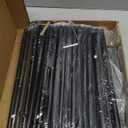 INGIORDAR Shoe Rack 4 Tier Long Storage Organizer Wide Metal Shoe Shelf for Closet Entryway Black