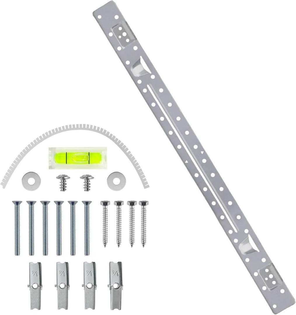 W11025649 AP6245752 Microwave Mounting Plate with Hardware Screws Kit Replacement for Whirlpool Kitchen-Aid Amana Maytag Microwave (W11025649 Mounting Kit (w/Hardware & Column Level))