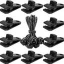 Axlksia Tarp Clips Heavy Duty Lock Grip, 20 Pack Tarp Clamps, Shade Cloth Clips Fasteners, Pool Awning Cover Bungee Cords Clips, Car Cover Clamp