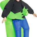 Morph Kids Inflatable Alien Costume, Blow Up Alien Outfit for Children, Halloween Costumes for Kids, One Size