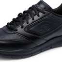 Skechers Men's Nampa Food Service Shoes (10.5 Wide, Black)