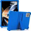 ATOOZ for ROWT 10.1 inch Tablet Case,Soft Silicone Case for ROWT A10/SVITOO Tab 10/Aiprotablet C20e/ZONKO D115/MB1001 10.1 inch Tablet with Stand (Blue)