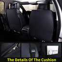 Aierxuan Front Car Seat Covers Universal Fit for Honda Civic Accord CRV, Toyota Camry Prius Rav4 Corolla, Kia, Lexus, Nissan, Mazda, Jeep Cherokee and Most Cars, with Waterproof Leather (Black)