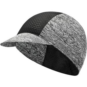 Cycling Cap for Men Women, Cooling Bike Hat with Sun Visor Summer Skull Cap Helmet Liner Bike Cap