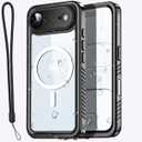 AICase for iPhone Air Case Waterproof Clear with MagSafe Water Proof/Snowproof/Dustproof/Shockproof,IP68 Certified 360 Full Body Protection Fully Sealed Underwater Cover for iPhone Air 6.5"