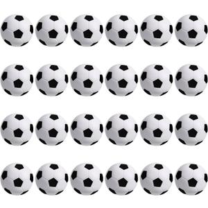 WELLVO 24Pcs Mini Foam Soccer Stress Balls Soccer Party Favors, Small Foam Squeeze Anxiety Toy Sports Squishy Ball for Kids School Carnival Reward Soccer Ball Party Decorations Supplies (1.6 inch )
