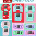 SSRMX 18Pcs Video Game Party Favors, Mini Video Game Birthday Decorations Game Keychains, Return Gifts for Birthday Party Supplies for Kids Classroom Prizes for Boys and Girls