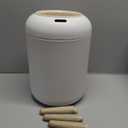 Pukomc Smart Sensor Wastebasket, Convenient and Hygienic Easy to Use, Technology Sensor Waterproof Wastebasket Plastic can for Kitchen, Bathroom, Bedroom, Living Room, Office and Outdoor (1 Pack, white)