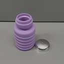 Sitanflex Collapsible Water Bottles 17oz, Portable Leak-Proof Travel Water Bottle, Reusable BPA Free Silicone Foldable Water Bottle with Carabiner for Gym, Traveling, Camping, Hiking, Sports-Purple