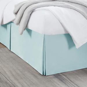Nestl Light Baby Blue Full Bed Skirt - Full Size Bed Skirt 14 Inch Drop - Brushed Microfiber Bed Skirts - Hotel Quality Pleated Bed Skirt - Shrinkage & Fade Resistant