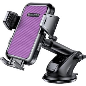 Universal Car Phone Holder for Dashboard Windshield, Hands Free Phone Mount for Car, Automobile Cradles Desk Phone Holder Stand with Suction Cup for iPhone, Samsung, LG and All Android Smart Phones