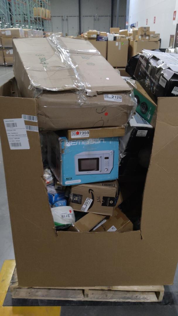 pallet of salvage items