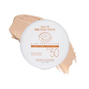 Avène High Protection Beige Tinted Compact, Broad Spectrum SPF 50+, UVA/UVB Blue Light Protection, Tinted sunscreen, 100% Mineral, Water Resistant, NonGreasy, FragranceFree 0.35 Oz