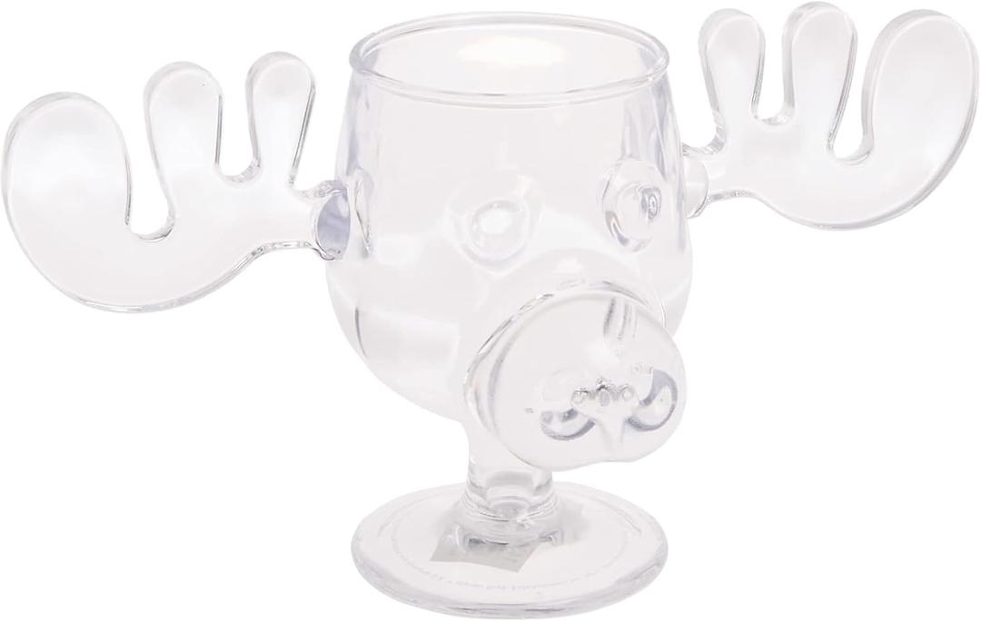 Spoontiques - National Lampoons Christmas Vacation Acrylic Moose Cup - Griswold Moose Mug - 4.5 - 6 Ounce,Clear