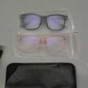 livho High Tech Blue Light Glasses - Advanced up to 99% Blue Light Blocking Computer Glasses - Screen Fatigue & UV Protection (*B7 Matte Black+clear Pink)