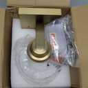 Aged Brass Wall Sconce Light, Traditional Sconces Wall Lighting, 1 Light Bathroom Vanity Lighting with Opal Glass Shade, Wall Light for Bedroom Bathroom Living Room Entryway Hallway