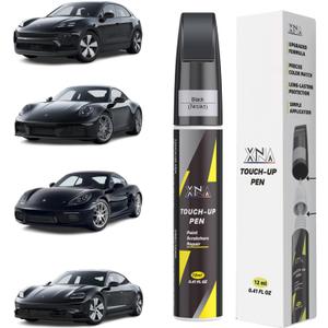 XNA Black(741/A1) for Porsche Touch Up Paint, Car Scratch Remover for Nicks and Chips Repair, 2-In-1 Quick & Easy Fix Car Scratch Repair Kit with Exact Color-Matched (EXP 12/31/36)