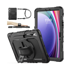 SEYMAC stock Case for Samsung Galaxy Tab S10 Lite / S10 FE / S9 FE 5G / S9 Tablet Case 10.9''/ 11'' Protective with Screen Protector, Pen Holder, 360 Rotate Stand, Hand Strap, Shoulder Strap, Black1