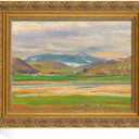 French Ornate Frame for 12x18 Oil Paintings Art Prints, 2.4' Wide Vintage Gold Embossed Wood Shabby Chic Canvas Frame