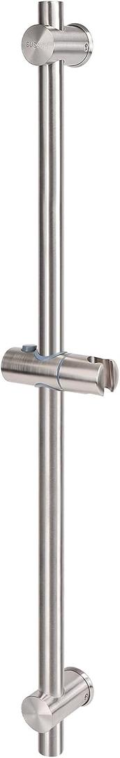 NearMoon Slide Bar with Height/Angle Adjustable Handheld Shower Holder, Bathroom SUS 304 Stainless Steel Head Holder for Bath (Screw Mounted, Brushed Nickel)
