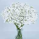 MAQIAHN 6 Baby Breath Artificial Flowers - Babies Breath Flowers Artificial Bulk Faux Flowers Bouquet White Flores Greenery Real Touch Fake Flowers Arrangements Wedding Centerpieces Tables Decorations