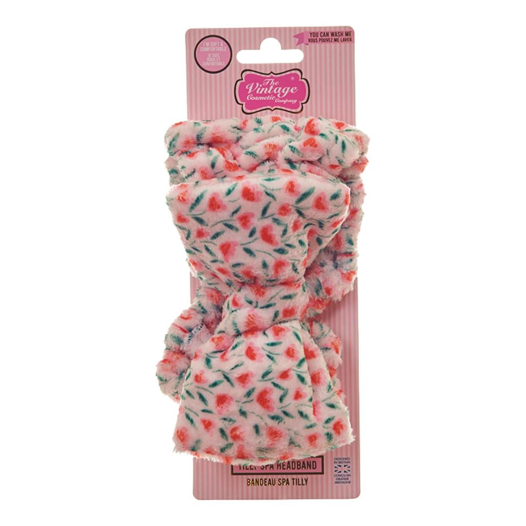 The Vintage Cosmetic Company Tilly Makeup Headband for Women, Soft Vintage-Inspired Skincare & Makeup Hair Band, Keeps Hair Neat and Tidy for a Seamless Beauty Routine