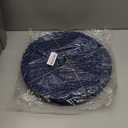 AHHFSMEI Paper Braided Round Placemats Set of 12 Natural Non-Slip Heat Resistant Table Mats for Dining Tables Farmhouse Woven Indoor Outdoor Place mats (Blue,12)