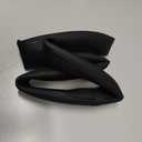 Ouzorp Car Steering Wheel Cover, Microfiber Leather Steering Wheel Covers with Anti-Slip Lining, Universal 14.5-15 inchs Black