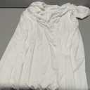 Wolddress Womens 2025 Casual Sleeveless Sundress Plus Size Loose Plain Long Summer Beach Maxi Dress with Pockets White 5XL