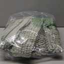 H.VERSAILTEX Sage Bathroom Rugs, Bath Mat Set of 2 Extra Thick Chenille Striped Pattern Shaggy Bath Rugs for Bath Room, Non Skid Bath Mats for Bathroom Floor (32 x 20 Plus 24 x 17 - Inches)