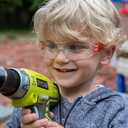 ANSI Z87.1 EN166 Certified Kids Safety glasses, Scratch, Impact and Ballistic Resistant, Child Youth Size, 6 Pairs