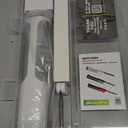 NutriChef Cordless Electric Knife | Easy to Use Constant ON/OFF Safety Function Button | Carve Turkey, Meats, Poultry, Bread, Cheese & More | Lightweight with Contoured Grip Handle | White & Grey