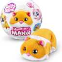 Pets Alive Hamstermania (Orange) by ZURU Hamster, Electronic Pet, 20+ Sounds Interactive, Hamster Ball Toy for Girls and Children